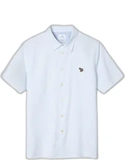 Tailored-fit Stripe Zebra Short-sleeve Shirt