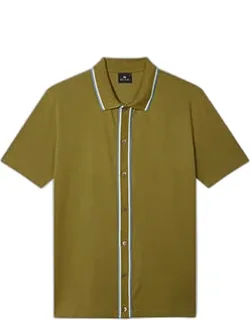 Button-through Polo Shirt