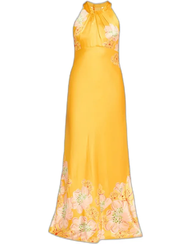 Floral Silk Dress