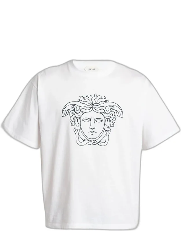 Medusa Head Outline Cotton T-shirt