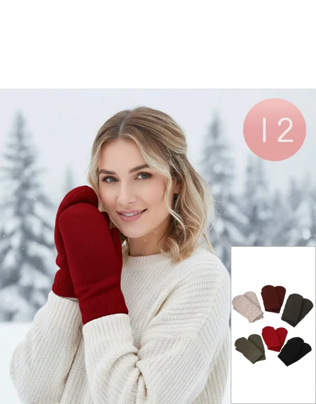 Chenille Lined Mittens