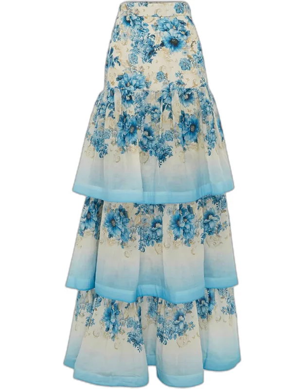 Belted Maxi Skirt