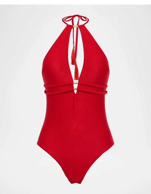 Halter One-piece Swimsuit