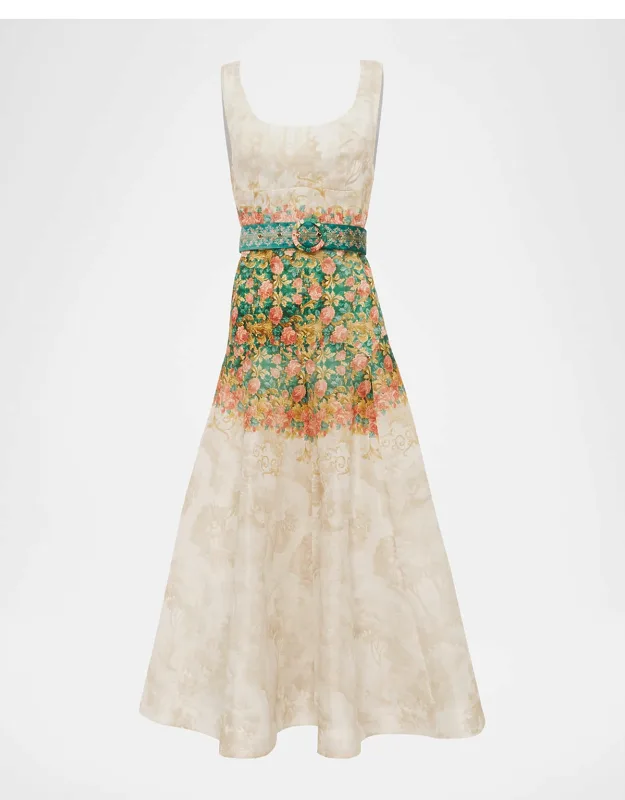 Belted Midi Dress