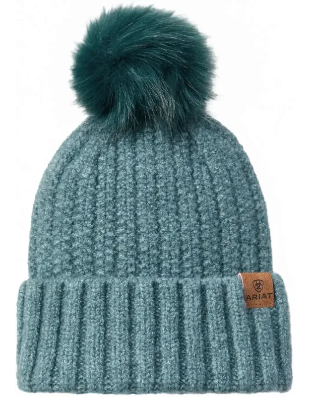 Chilton Faux Fur Soft Knit Pom Beanie