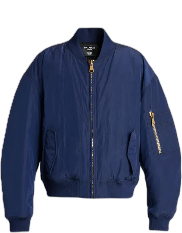 Vintage Embroidered Bomber Jacket