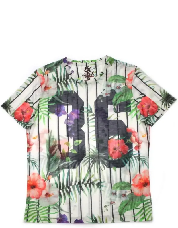 Floral Tropical Print T-shirt
