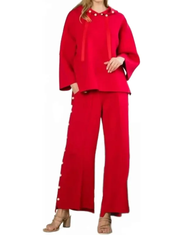Farrah French Scuba Pearl Pants