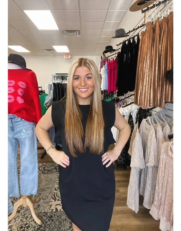 Sleeveless Solid Mini Dress