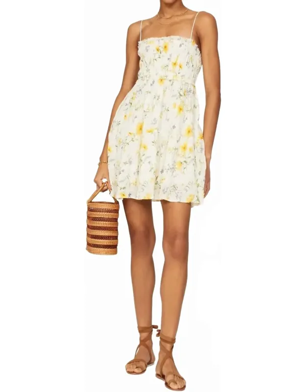 Adaline Strappy Elastic Mini Dress
