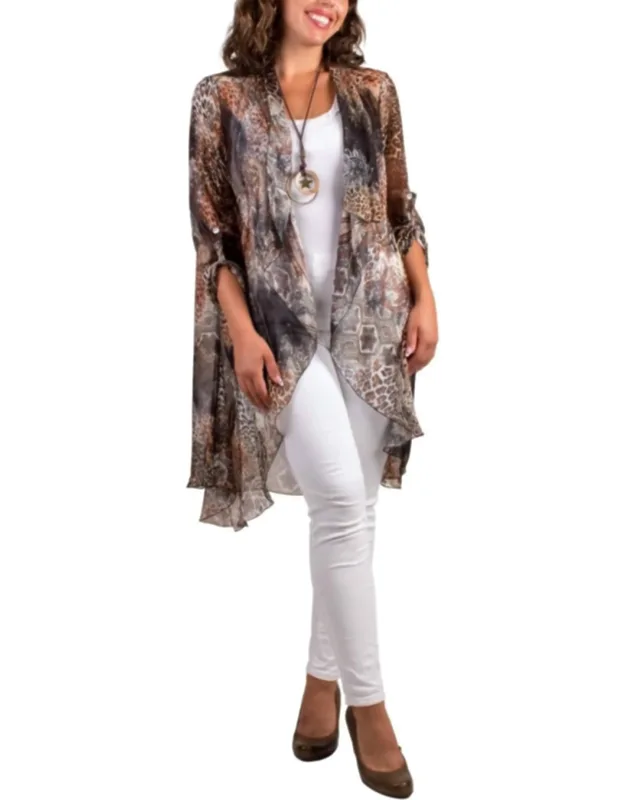 Portici Paisley Silk Cardigan