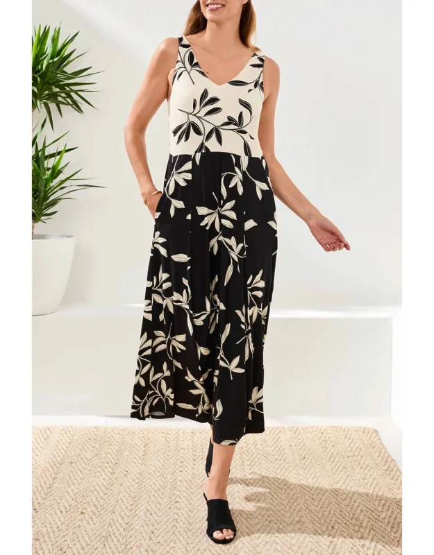 Sleeveless Combo Dress