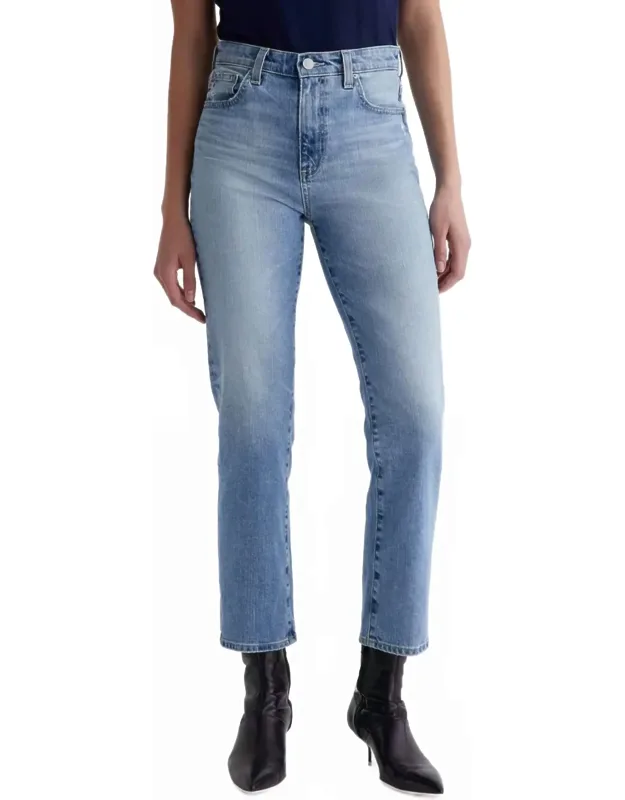 Saige Crop Jeans - High-rise Straight Leg, Comfortable Stretch