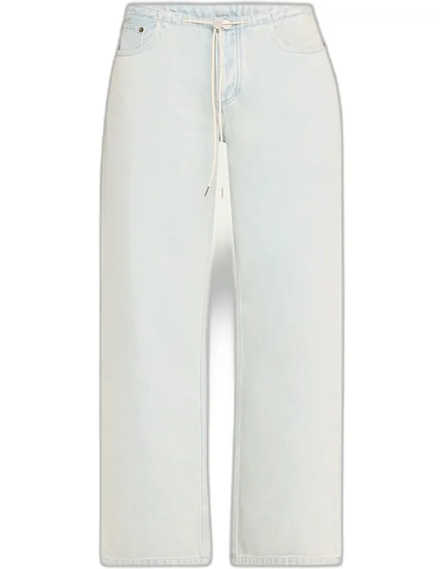 Relaxed Drawstring Jeans
