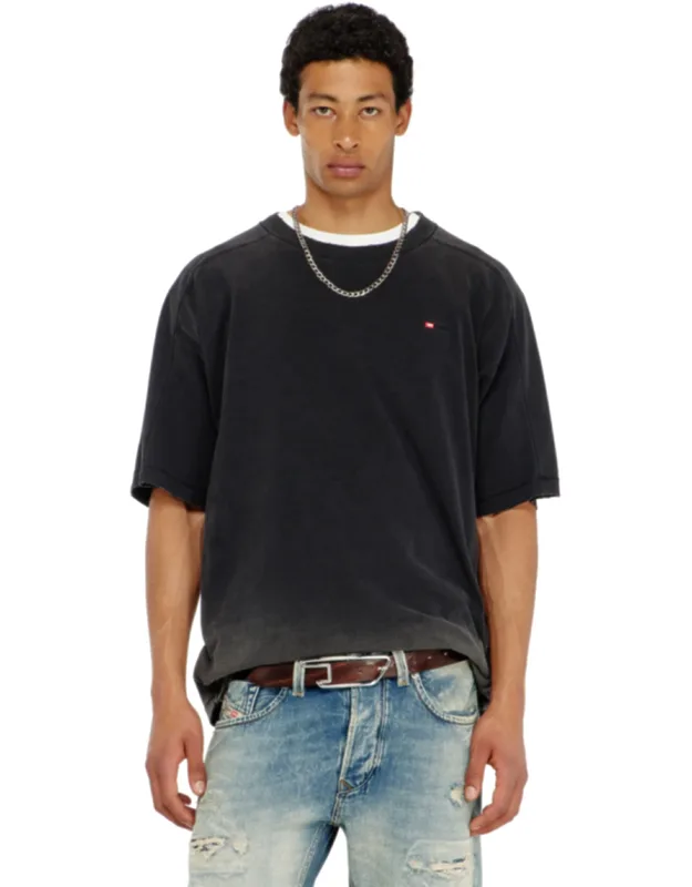 Cotton T-shirt With Degradé Effect