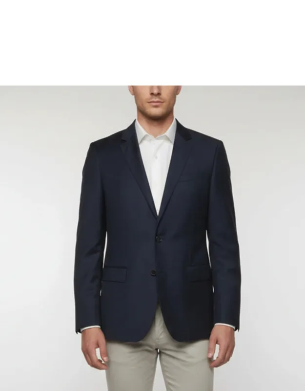 Check Wool Single Breasted Blazer