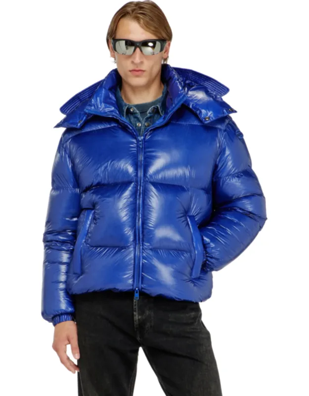 Down Puffer Jacket With Detachable Hood