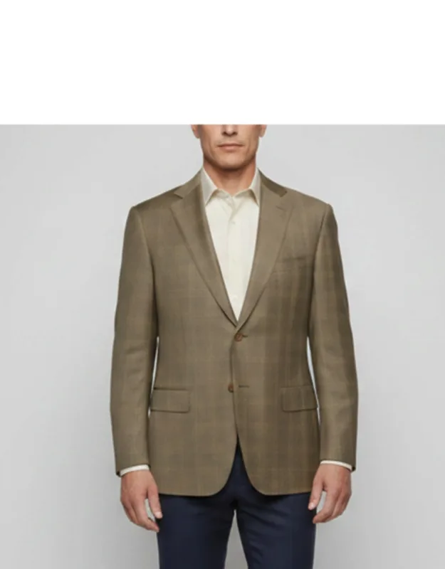 Check Pattern Wool Blazer