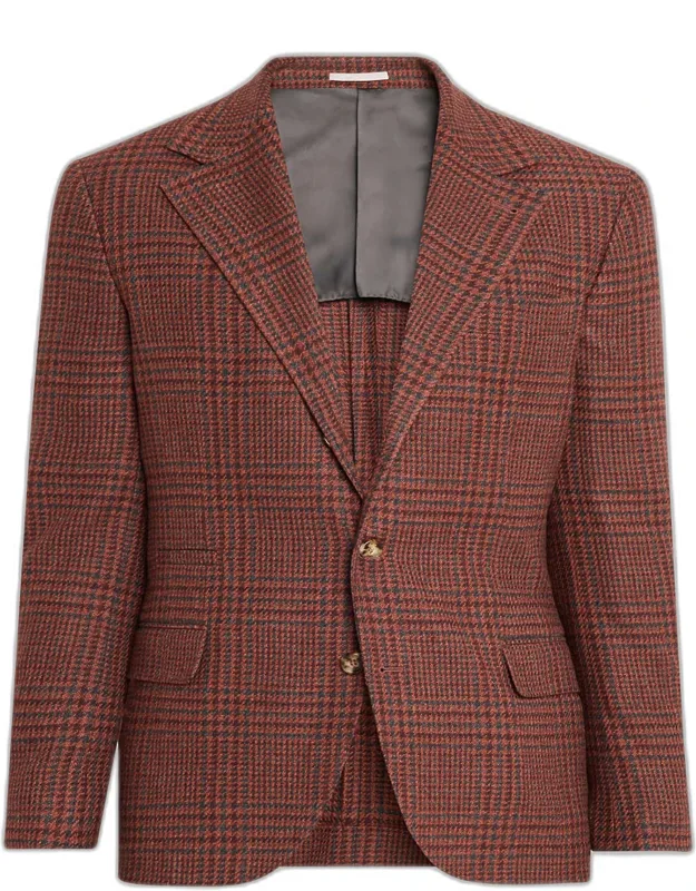 Cashmere Houndstooth Check Sport Coat