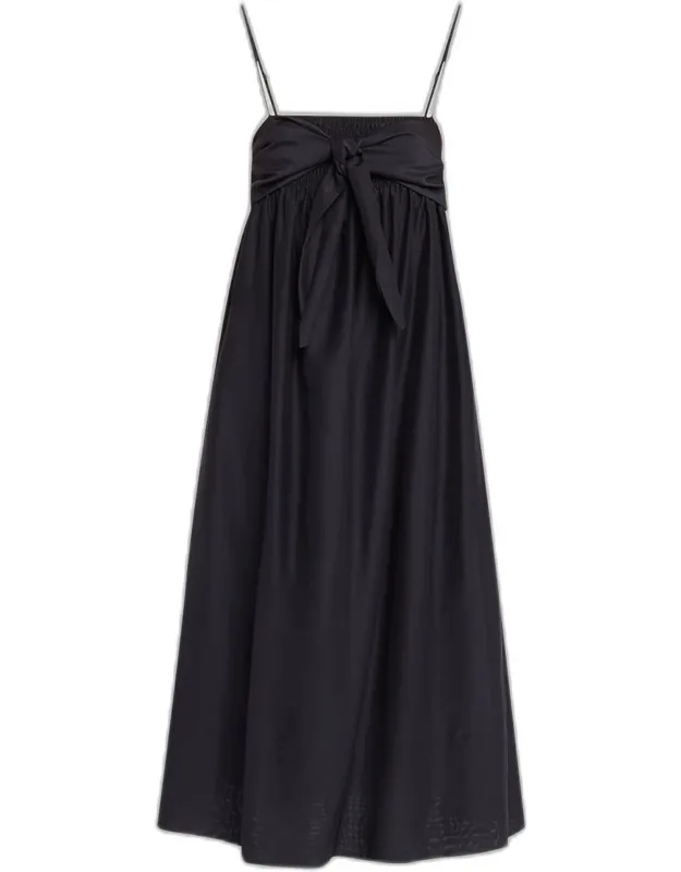 Tie-front Maxi Dress