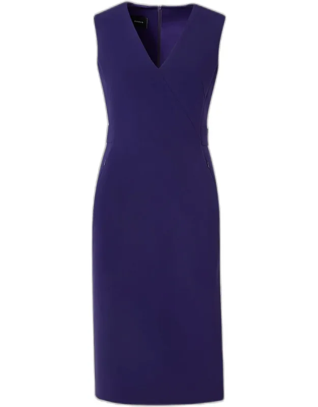 Bi-stretch Wool Double-face Shift Dress