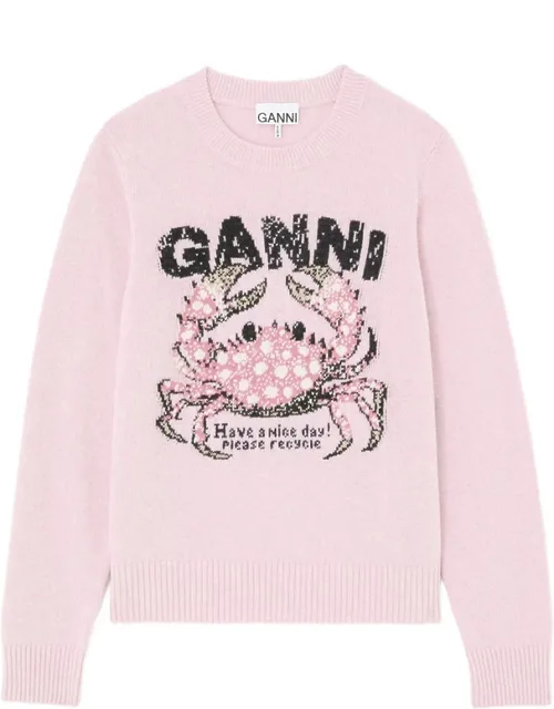 Crab-intarsia Sweater