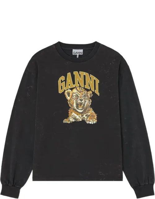Tiger-print Long-sleeve T-shirt