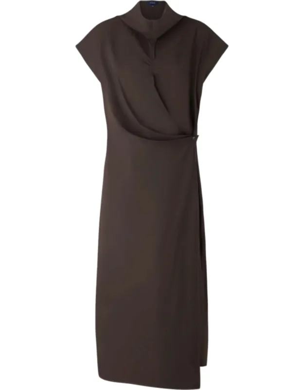 Wrap-style Midi Dress