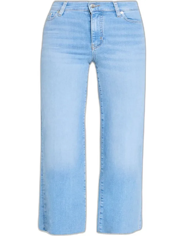 Slim Palazzo Crop Jeans