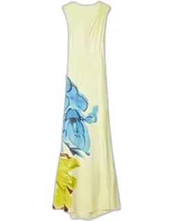 Lemon 'daisy' Placement Print Dress