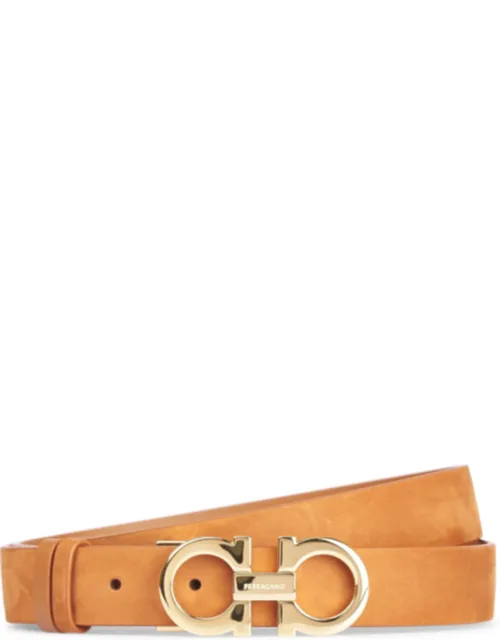 Slim Tan Calf Leather Belt