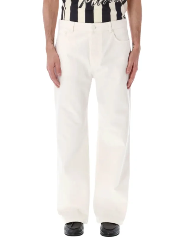 Large Fit Five Pocket Denim Jeans