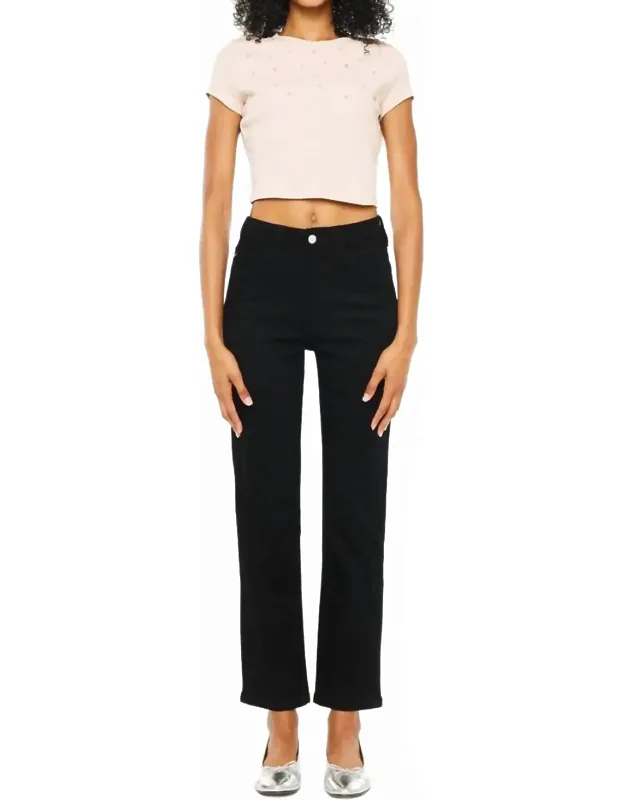 Open Pack High Rise Slim Straight Jeans