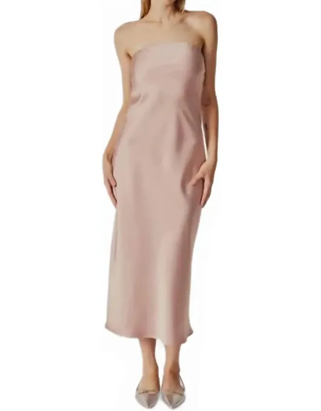Platanus Strapless Midi Dress