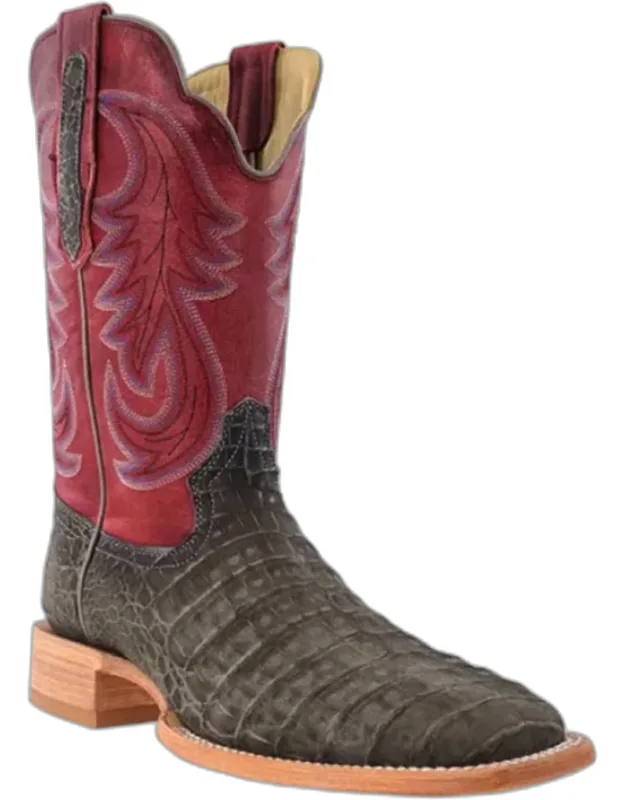 Caiman Nubuck 11" Exotic Cowboy Boots