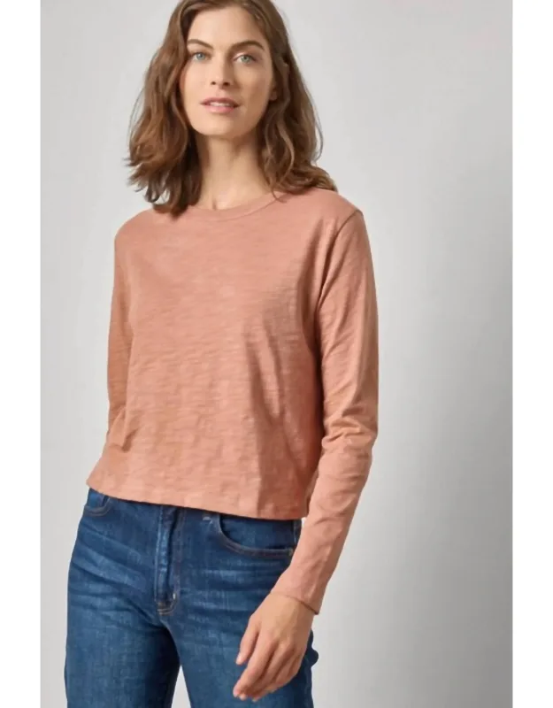 Cropped Long Sleeve Tee