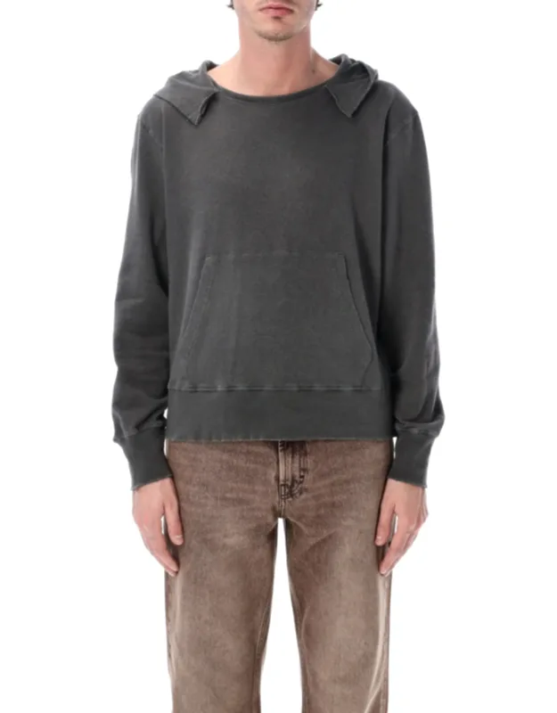 Loopback Cotton Lino Boxy Hoodie