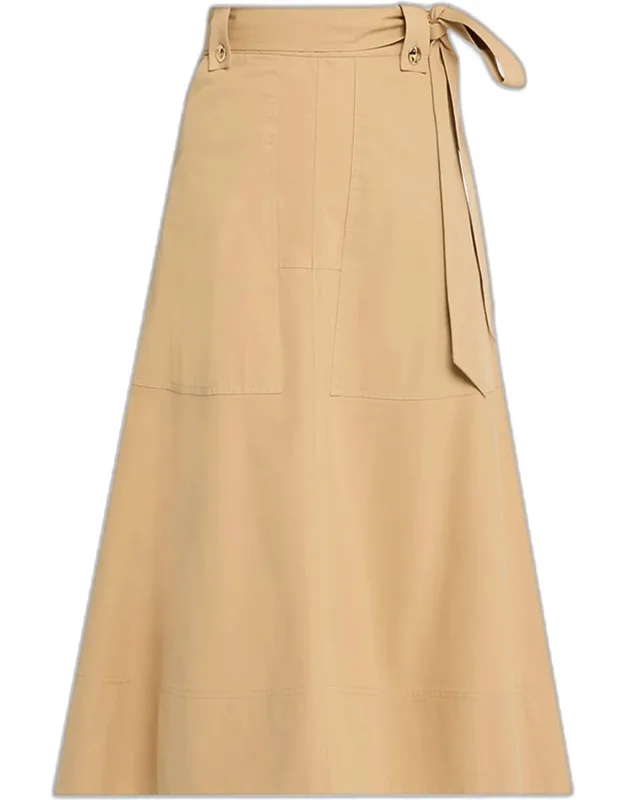 Canvas Midi Skirt