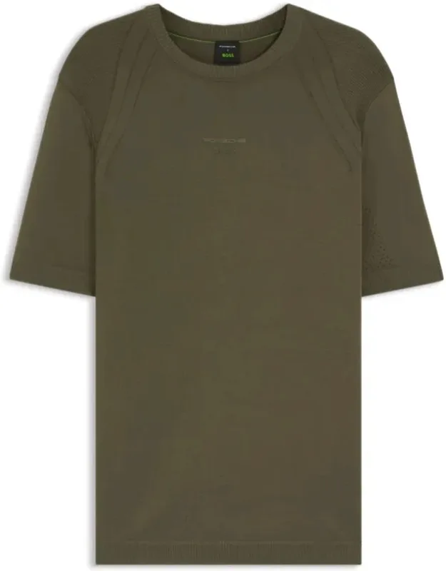Short-sleeved Sweater With Logo Print