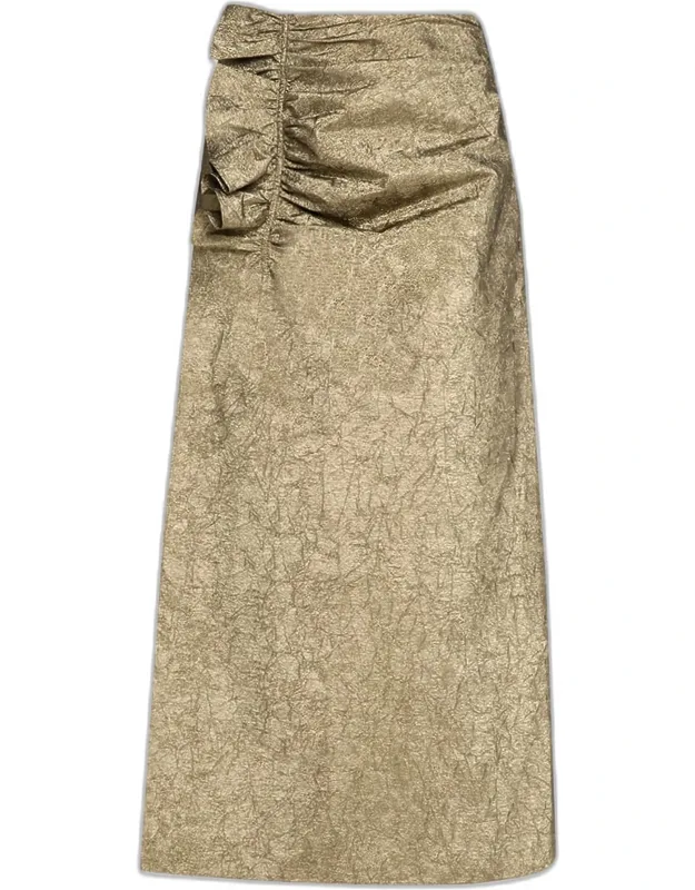 Taffeta Midi Skirt