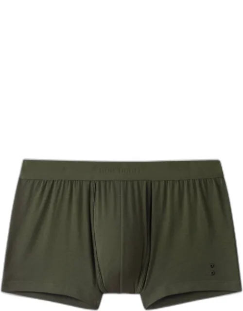 Tone-on-tone Elastic Waistband Boxer Briefs