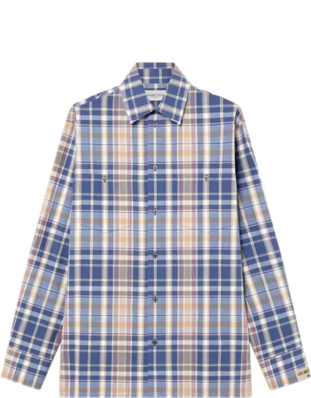 Plaid Shirt With Button-down Front
