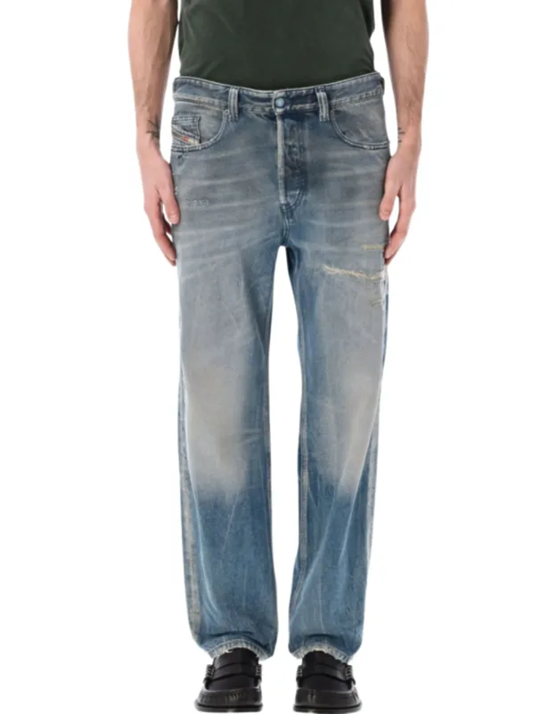 Light Blue Tapered Regular Jeans