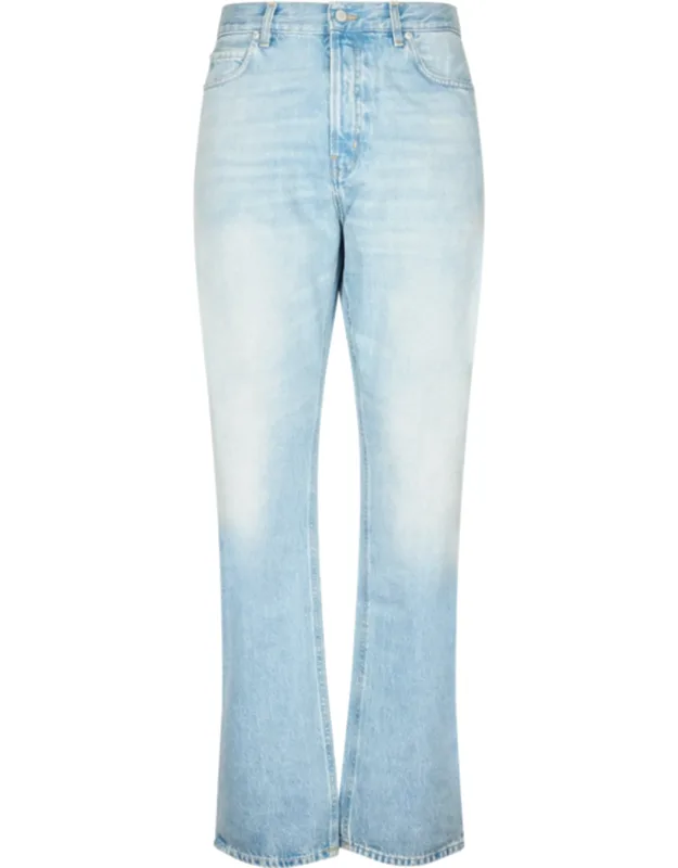 Light Wash Denim Trousers