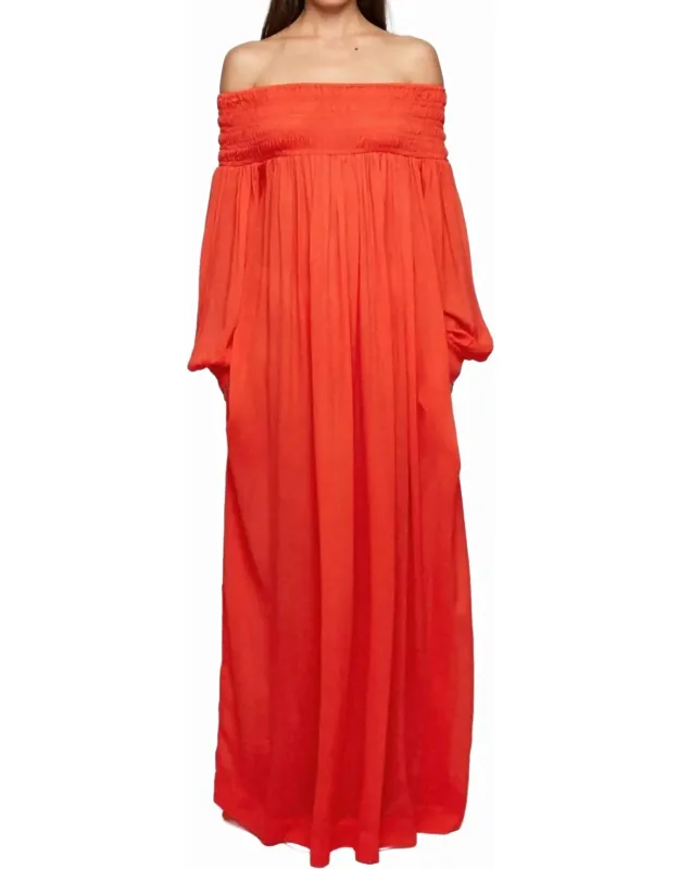Off Shoulder Maxi Dress