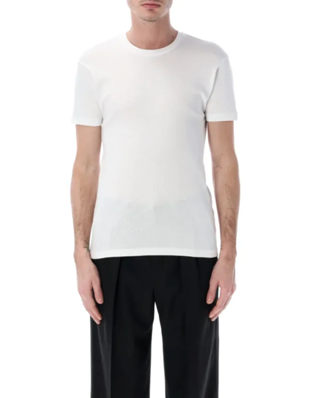 Perforated Cotton T-shirt
