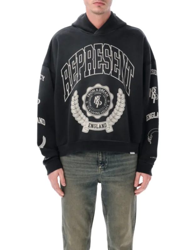 Crest Graphic Cotton Hoodie