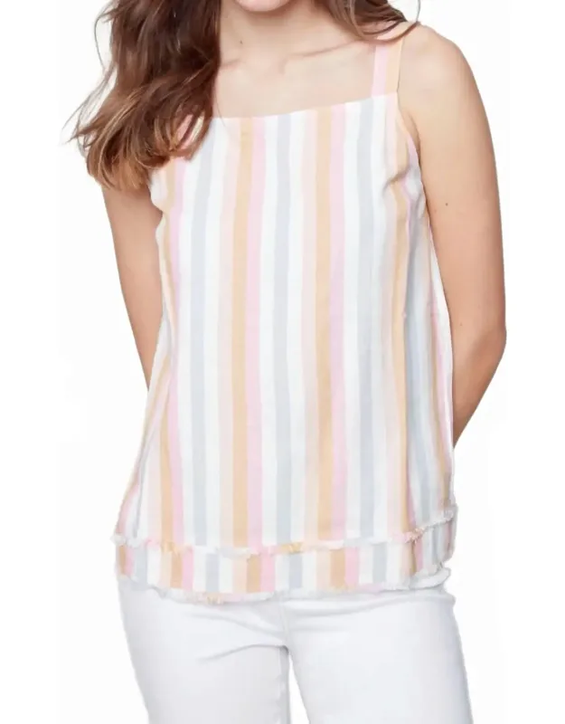 Striped Linen Tank Top