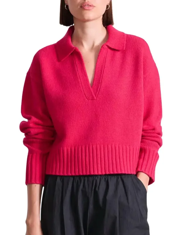 Split Neck Henley Sweater