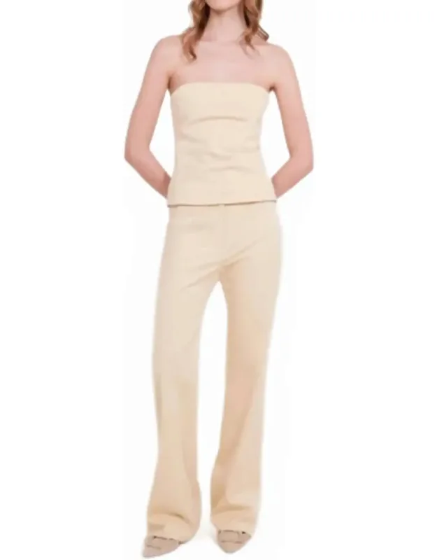 Slim Leg Flare Pants